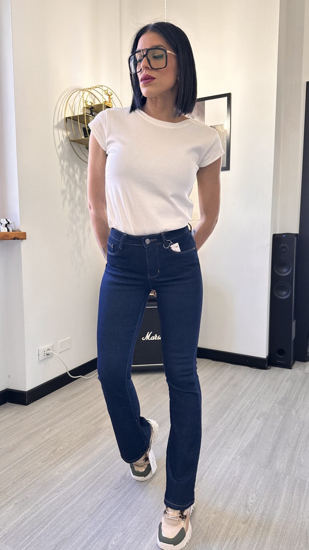 6358 JEANS A ZAMPA SCURI