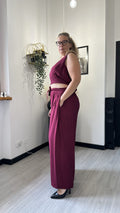 COORDINATO CON TOP BORDEAUX