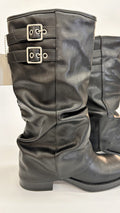 BIKERS RISVOLTATO CON FIBBIE
