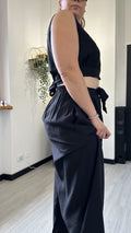 COORDINATO CON TOP NERO