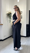 COORDINATO CON TOP NERO
