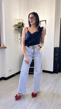 TOP CON FRAPPE BLUE