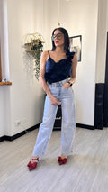 TOP CON FRAPPE BLUE