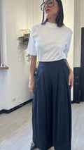 PANTALONE IN VISCOSA NERO