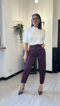 1900 JEANS BALLOON BORDEAUX