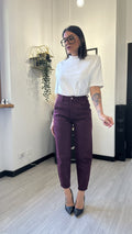 1900 JEANS BALLOON BORDEAUX
