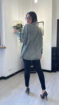 CAMICIA IN COTONE SCAMOSCIATA VERDE