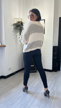CARDIGAN UNCINETTO TAUPE