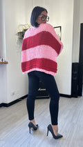CARDIGAN UNCINETTO ROSA