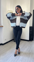 CARDIGAN UNCINETTO MARRONE