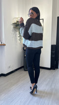 CARDIGAN UNCINETTO MARRONE