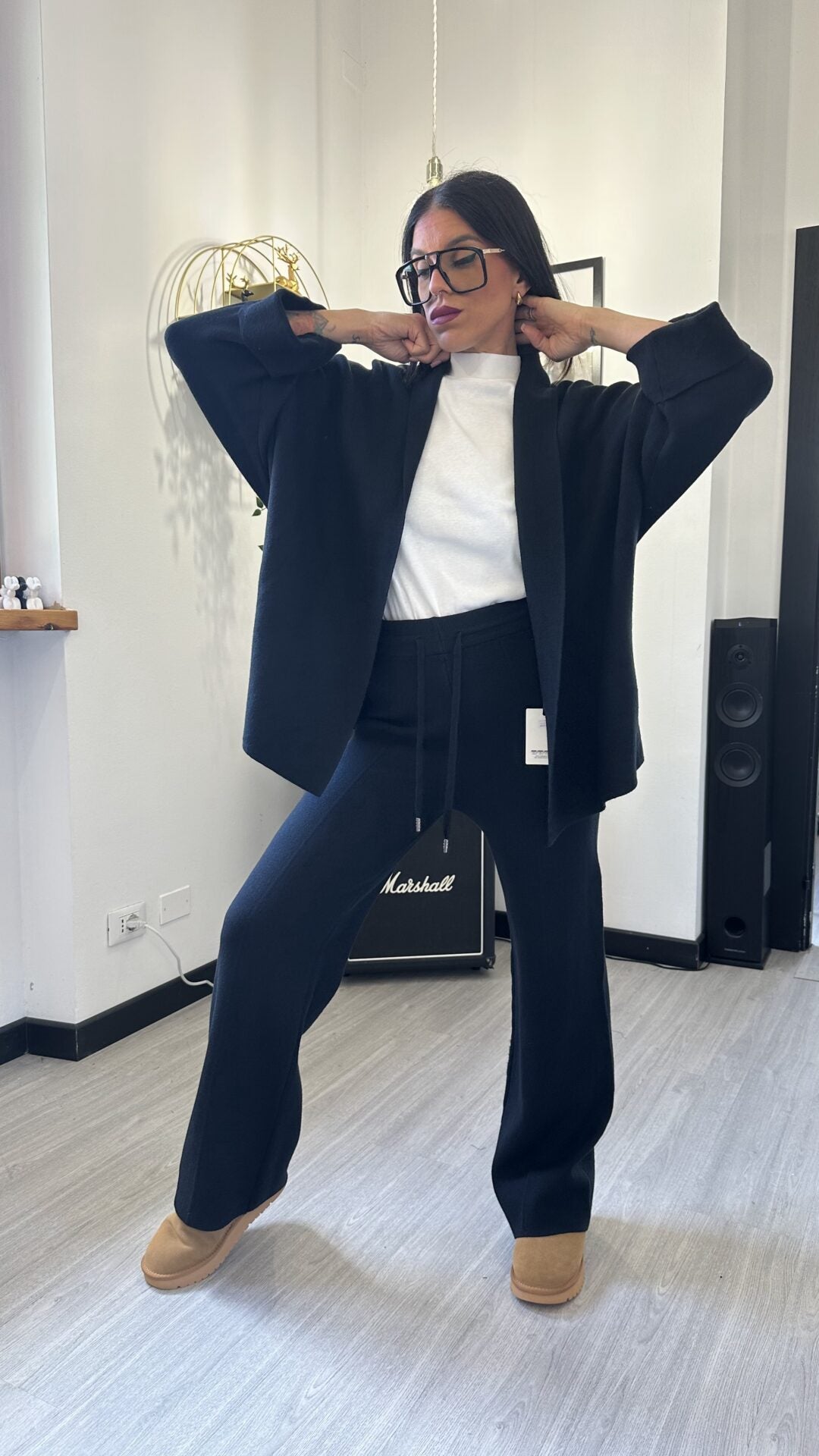 CARDIGAN OVER NERO