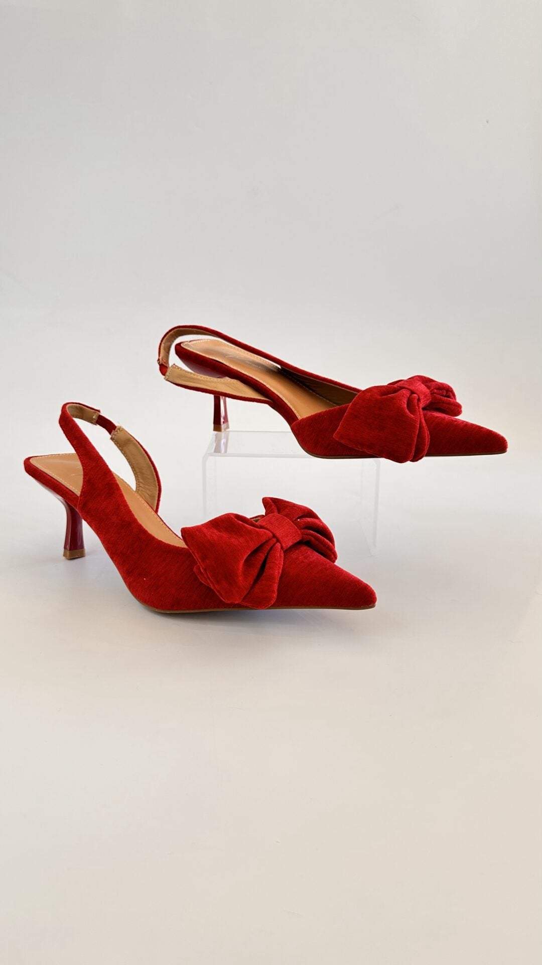 DECOLLETE TESSUTO RED BASSE