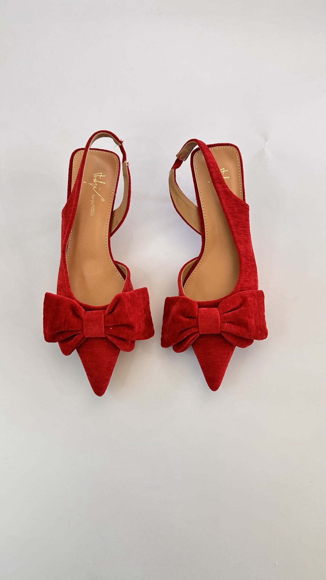DECOLLETE TESSUTO RED BASSE