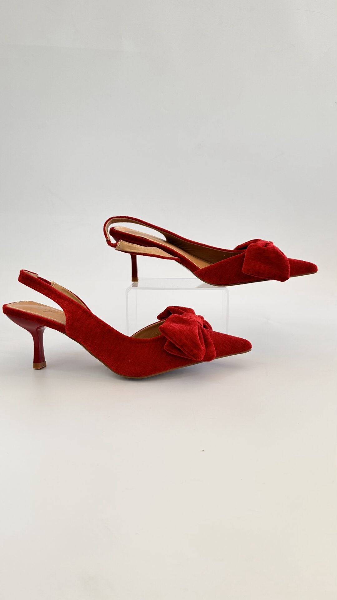 DECOLLETE TESSUTO RED BASSE