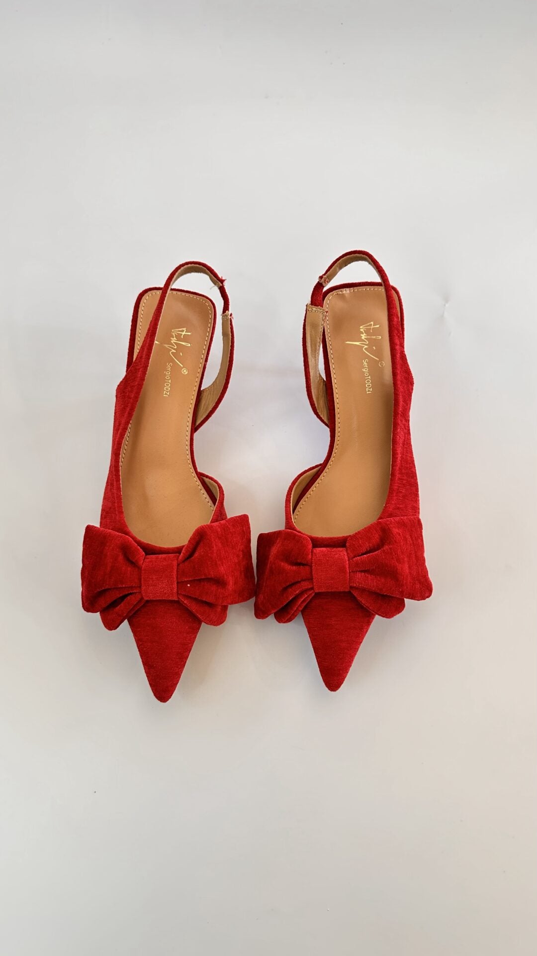 DECOLLETE TESSUTO RED BASSE