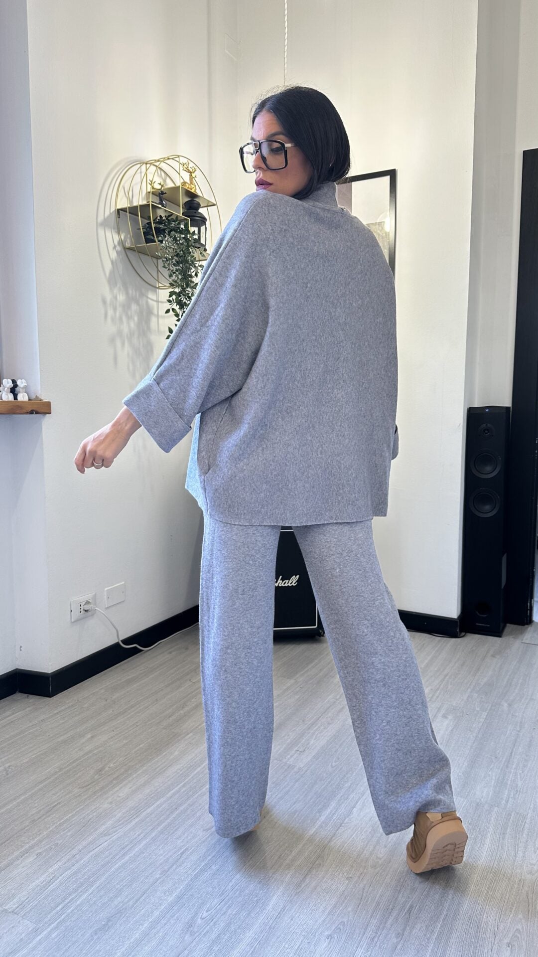 CARDIGAN OVER GRIGIO