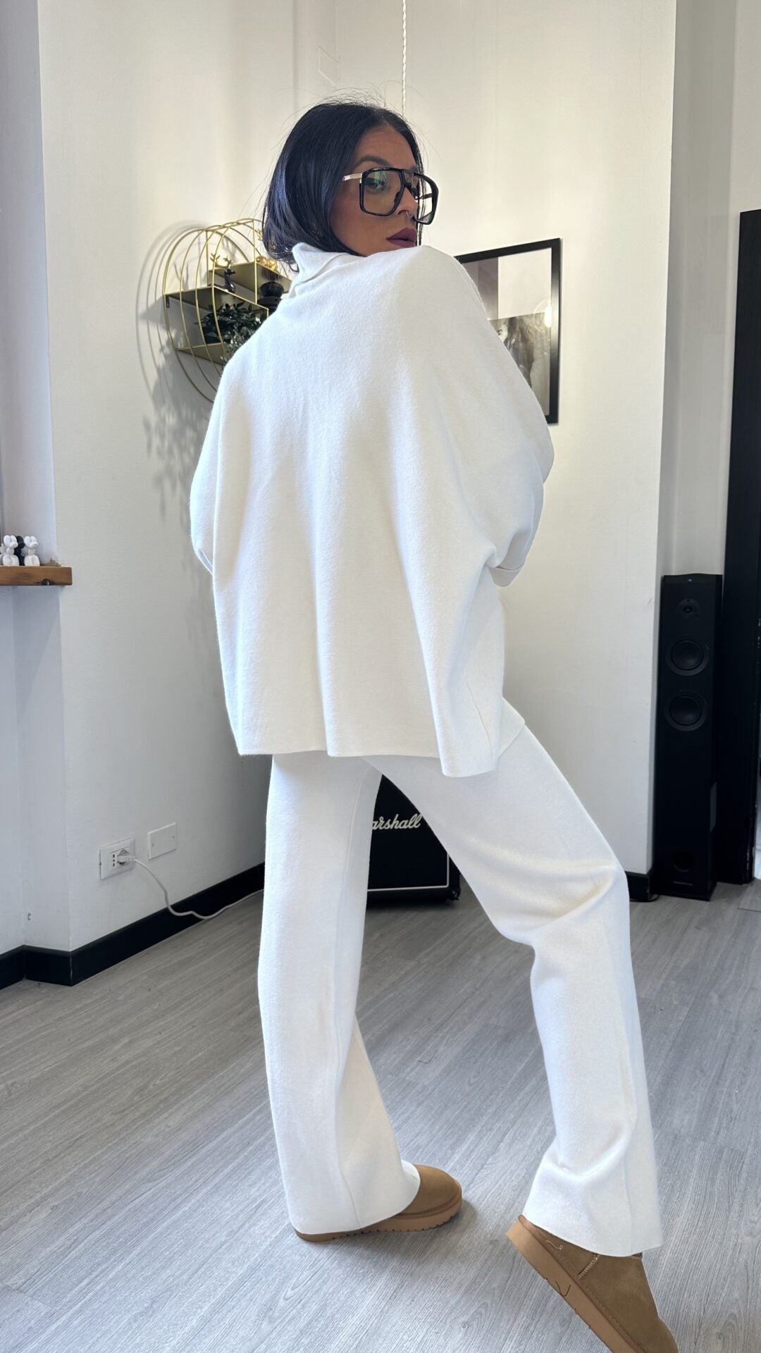 CARDIGAN OVER BIANCO