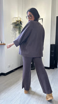CARDIGAN OVER MARRONE