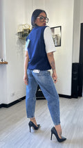 GILET MAGLIONCINO BLU