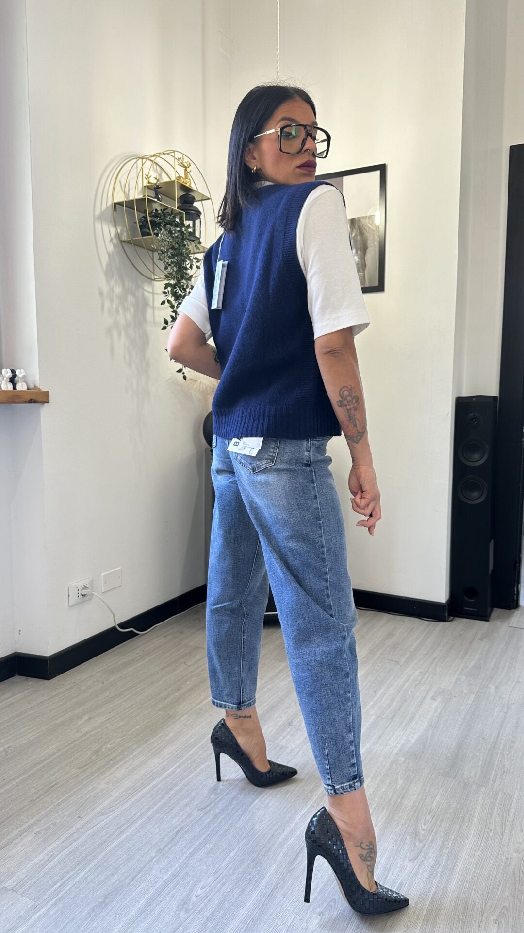 GILET MAGLIONCINO BLU