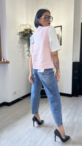 GILET MAGLIONCINO ROSA