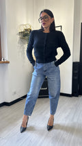 CARDIGAN CUORI NERO