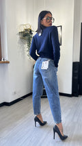 CARDIGAN CUORI BLU