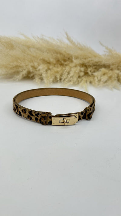 CINTURA BIRKI SLIM LEOPARDATA