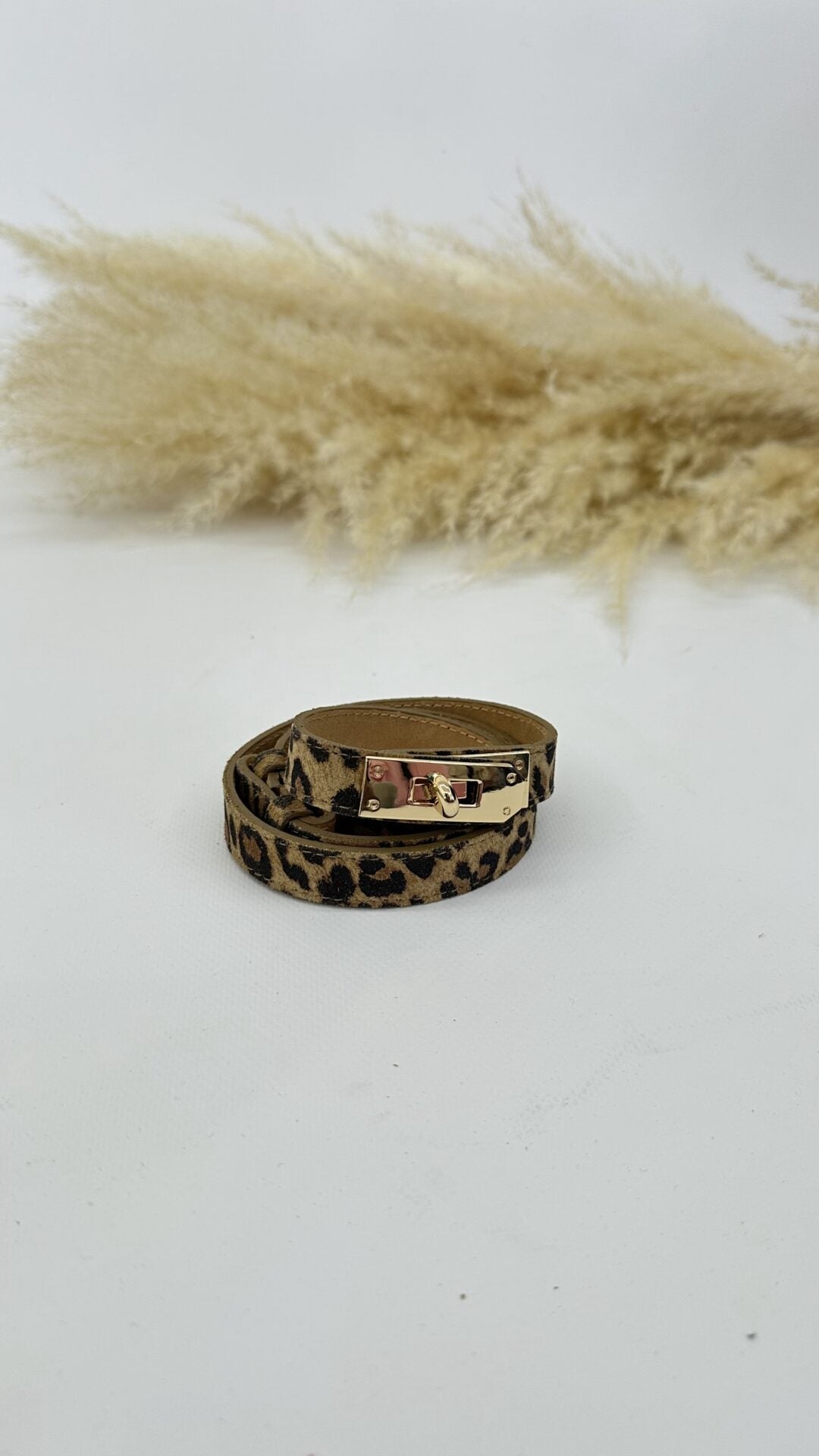 CINTURA BIRKI SLIM LEOPARDATA