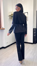 GIACCA CON INSERTI IN ECOPELLE