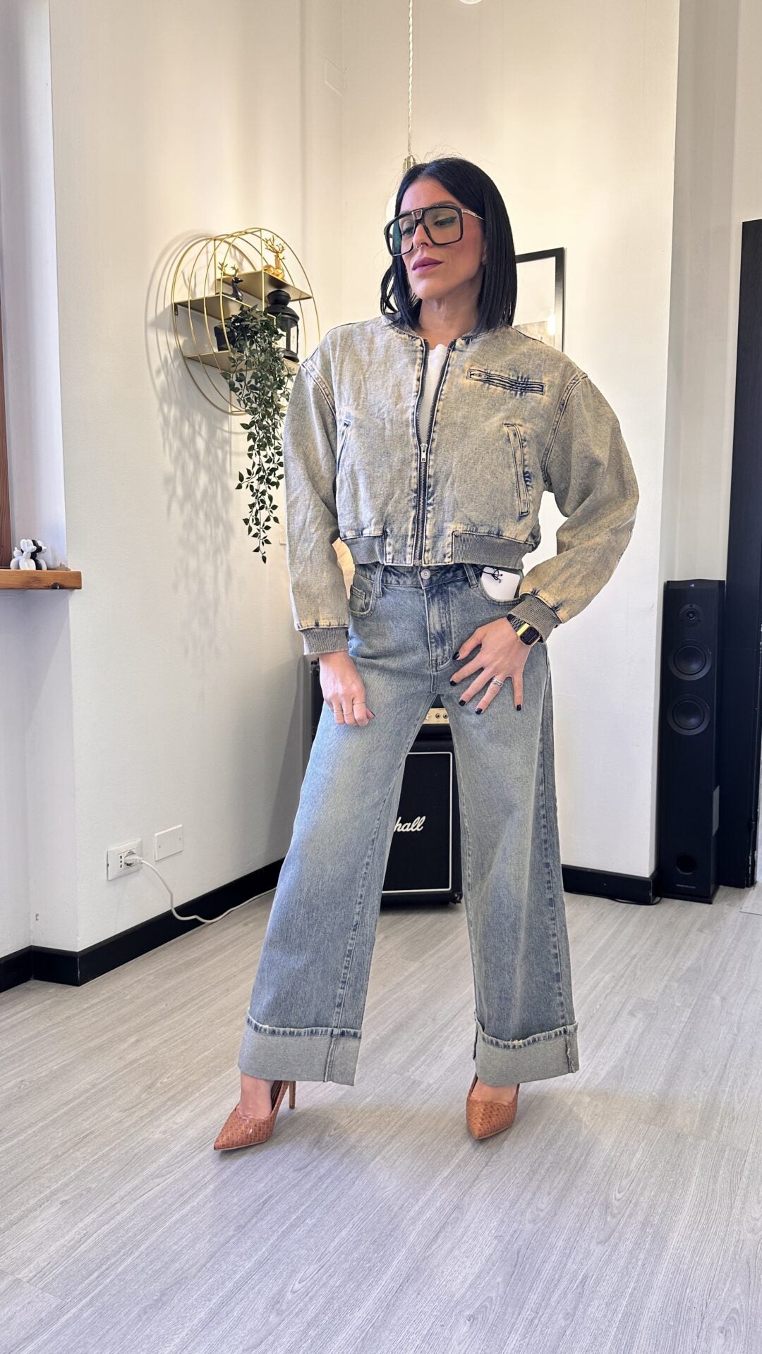 BOMBER IN JEANS SLAVATO
