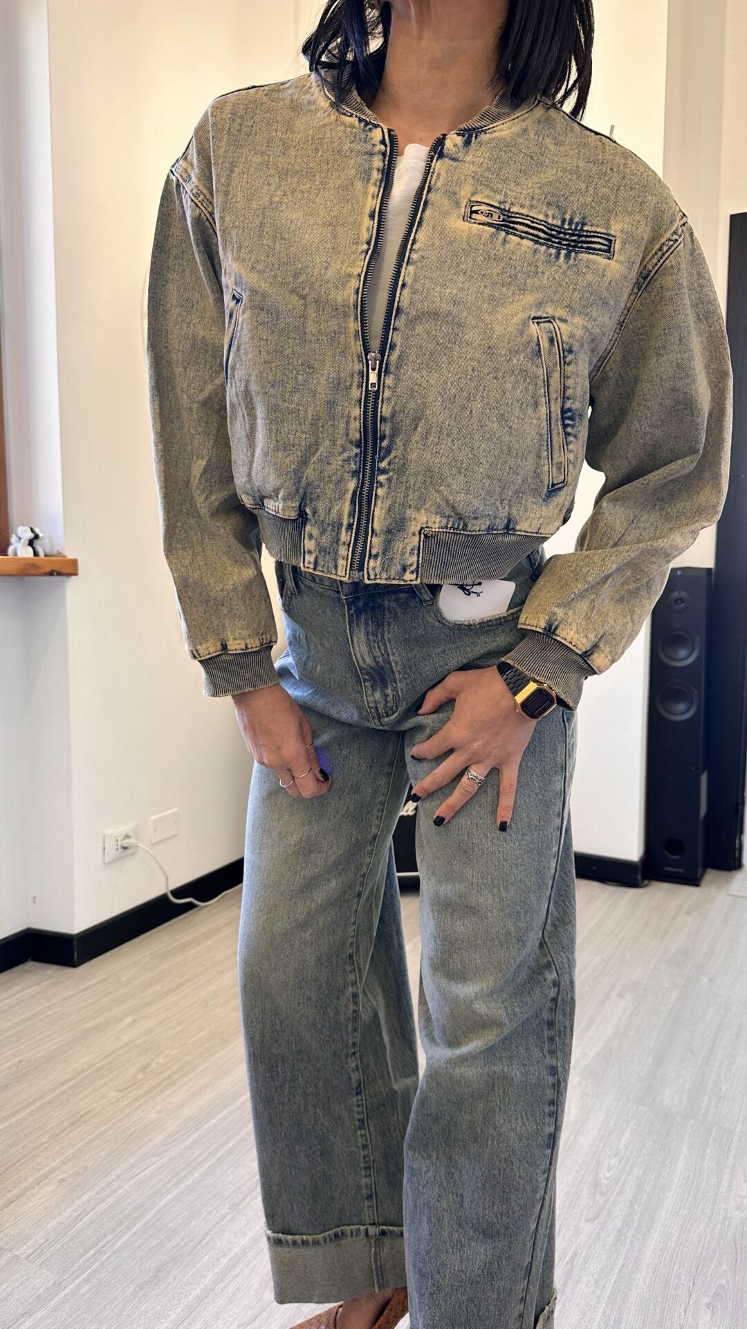 BOMBER IN JEANS SLAVATO