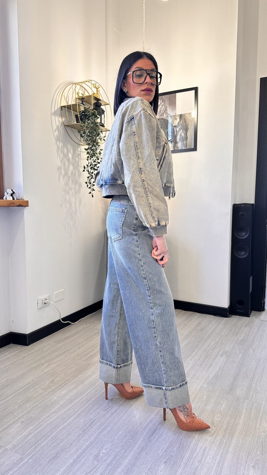 BOMBER IN JEANS SLAVATO