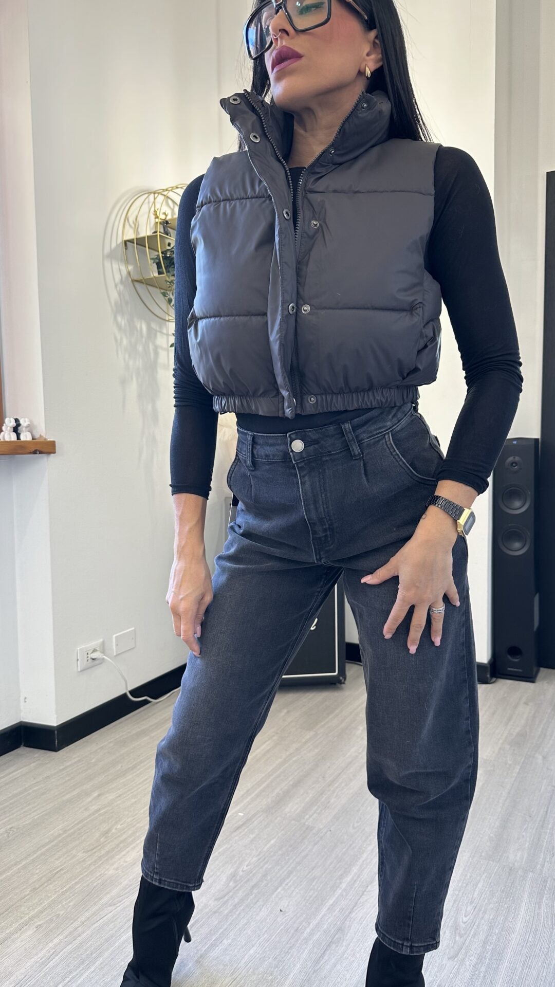 BOMBER SMANICATO TESTA DI MORO