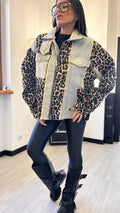 GIACCA DI JEANS-LEOPARD NATIONAL