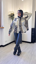 GIACCA DI JEANS-LEOPARD NATIONAL