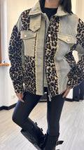 GIACCA DI JEANS-LEOPARD NATIONAL
