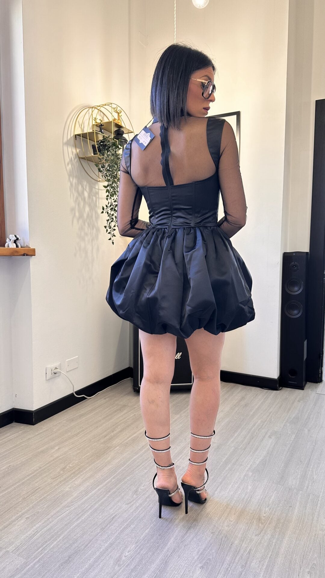ABITO PALLONCINO CON MANICHE IN TULLE