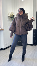 BOMBER OVER CON PELO MARRONE