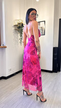 ABITO FLOWER FUCSIA