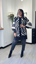 CARDIGAN ZEBRATO BIANCO
