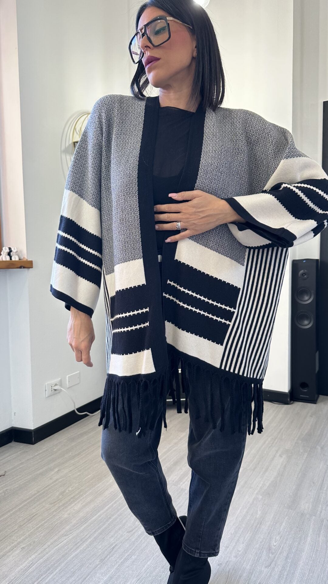 CARDIGAN FANTASIA BIANCO