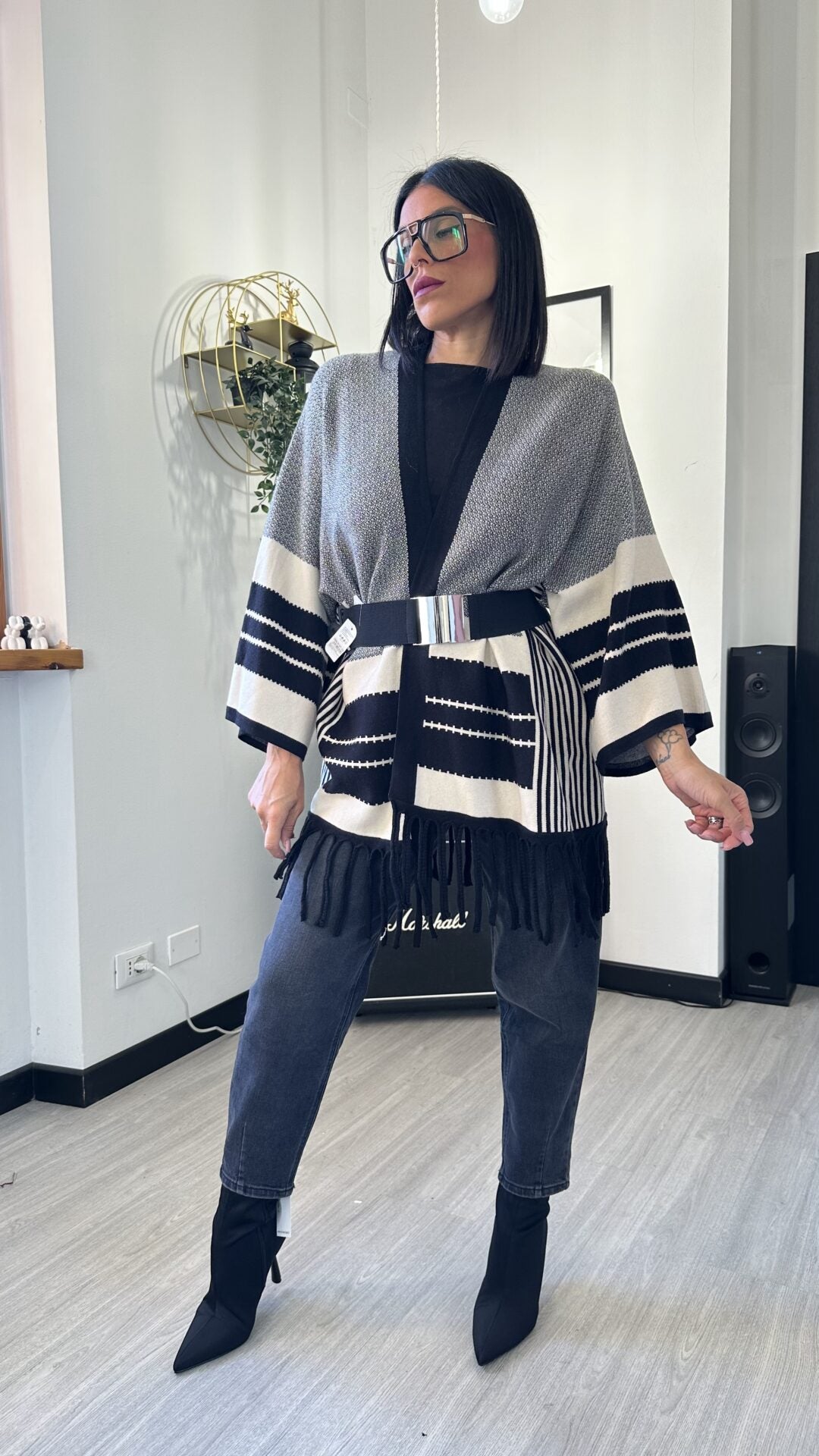 CARDIGAN FANTASIA BIANCO