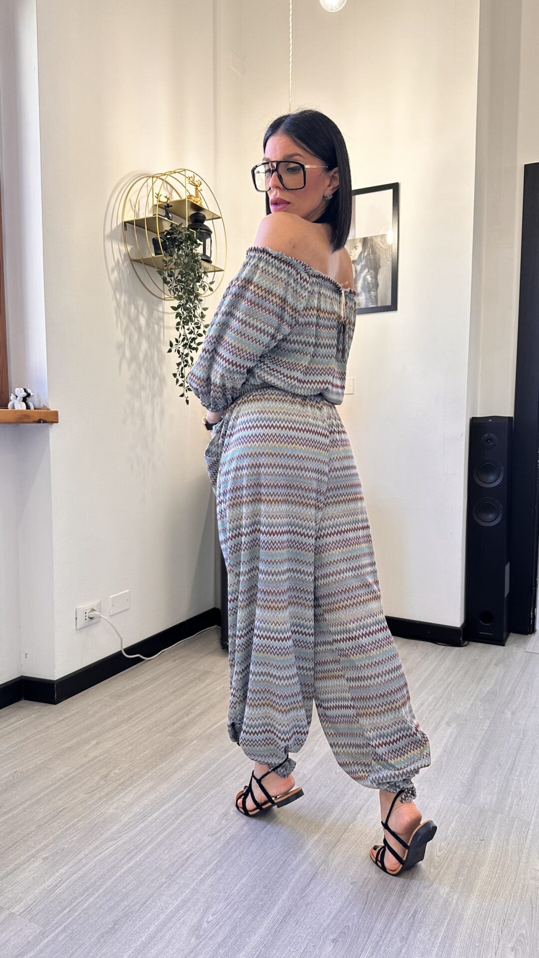 COORDINATO ECRU FILO D’ORO
