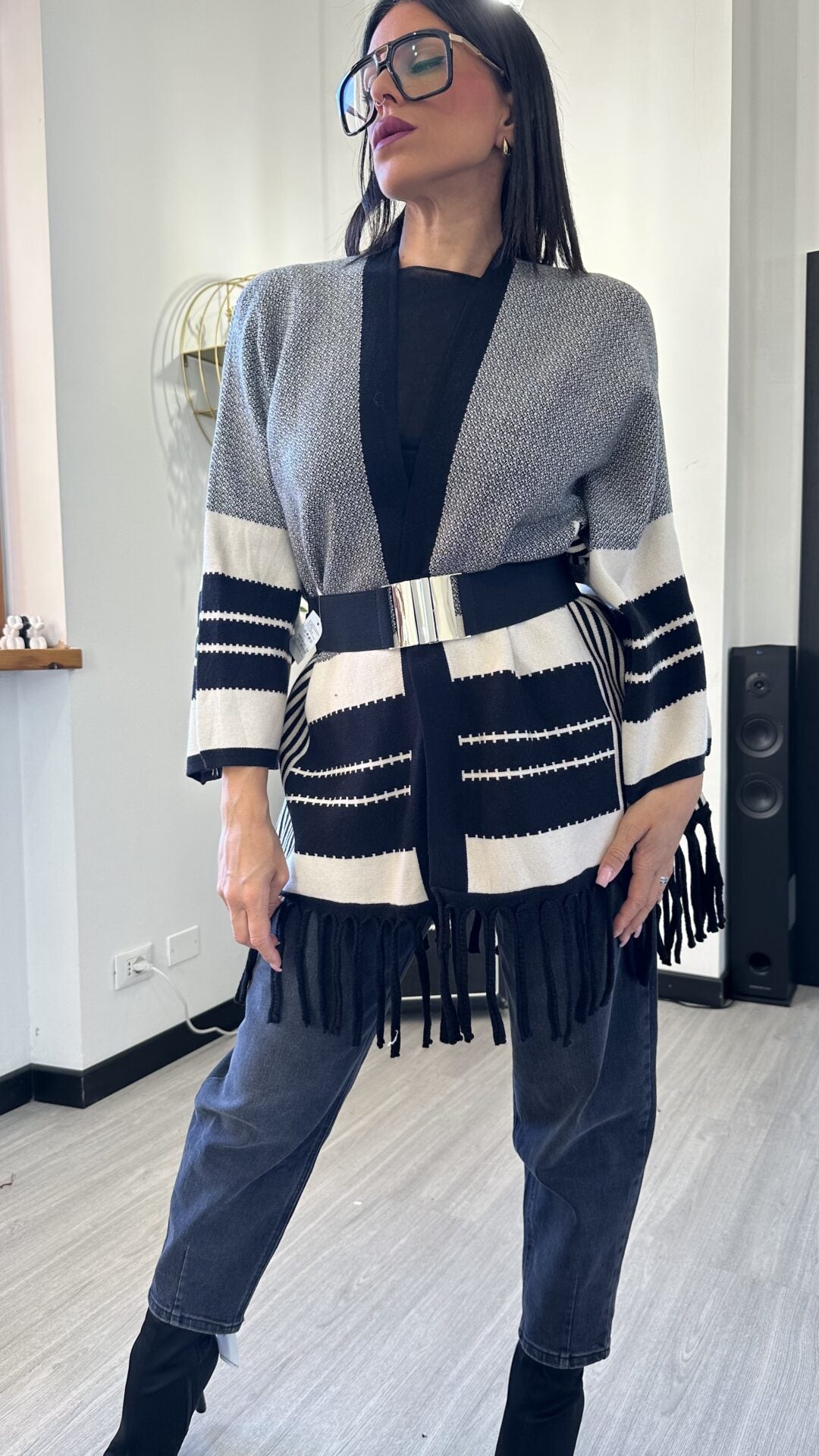 CARDIGAN FANTASIA BIANCO