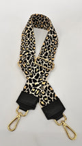 TRACOLLA BORSA LEOPARDATA NERA SALMONE
