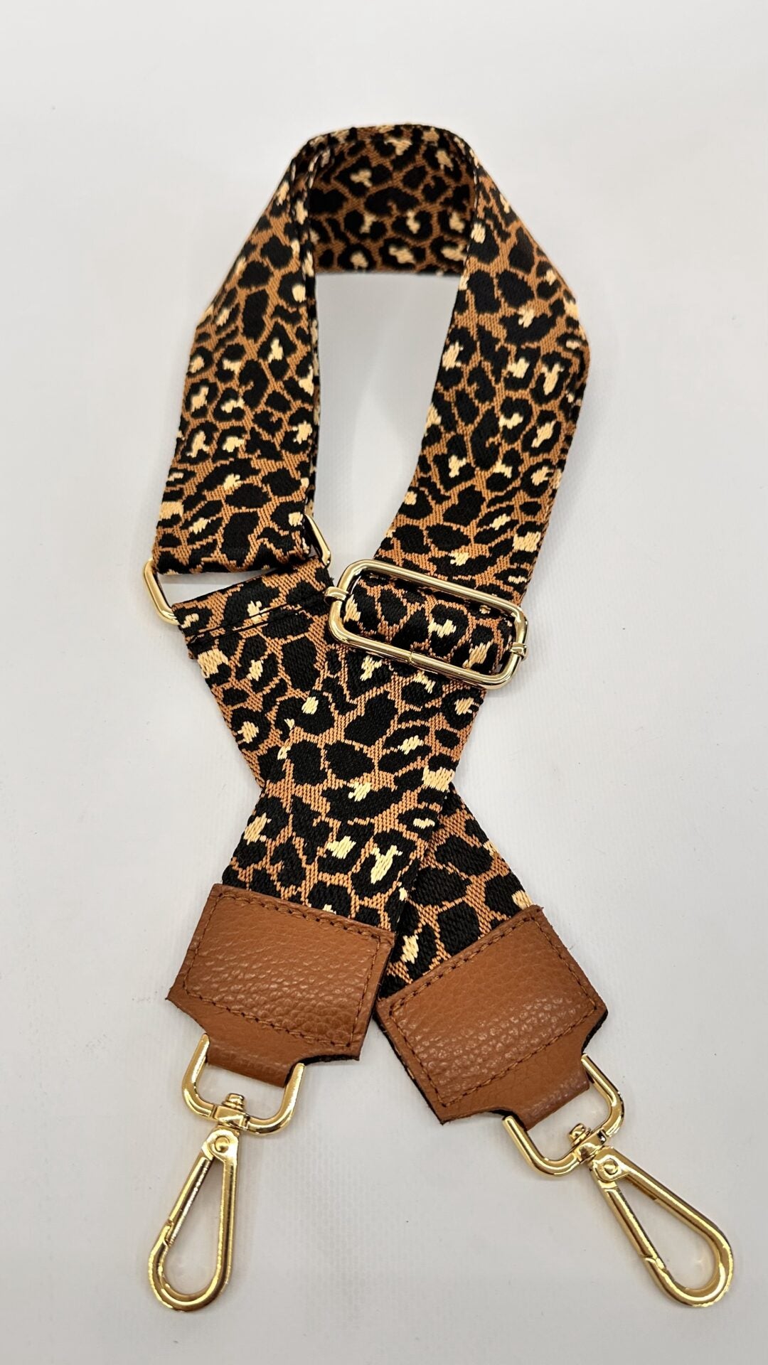 TRACOLLA BORSA LEOPARDATA MARRONE NERO