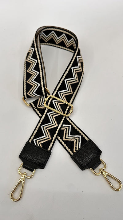 TRACOLLA BORSA ZIGZAG NERA