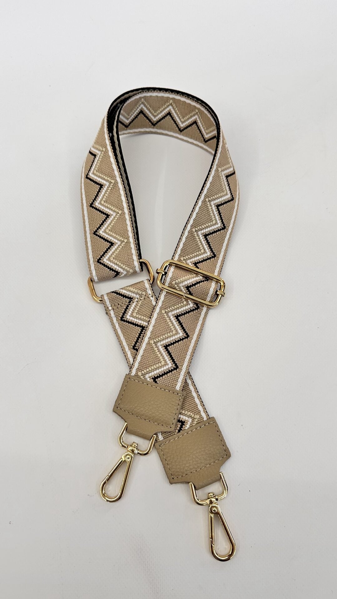 TRACOLLA BORSA ZIGZAG TORTORA